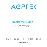 AGPtek LEDGTA Welcome Manual предпросмотр