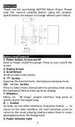 Предварительный просмотр 3 страницы AGPtek MH3B Manual