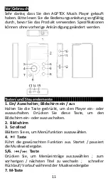 Предварительный просмотр 13 страницы AGPtek MH3B Manual