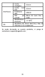 Предварительный просмотр 37 страницы AGPtek MH3B Manual