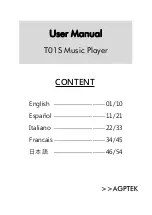 Предварительный просмотр 1 страницы AGPtek T01S User Manual