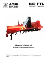 Предварительный просмотр 1 страницы AGRI EASE BE-FTL Owner'S Manual