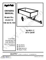 Preview for 1 page of Agri-Fab 190-521A-100 Owner'S Manual