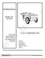 Agri-Fab 45-01762 Quick Start Manual preview