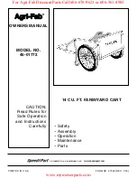 Preview for 1 page of Agri-Fab 45-01772 Owner'S Manual