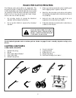 Предварительный просмотр 2 страницы Agri-Fab 45-02102 Owner'S Manual