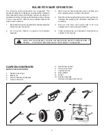 Preview for 2 page of Agri-Fab 45-02143 Owner'S Manual