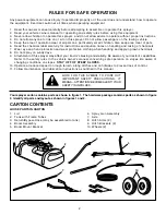 Предварительный просмотр 2 страницы Agri-Fab 45-02921 Owner'S Manual