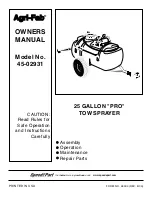 Предварительный просмотр 1 страницы Agri-Fab 45-02931 Owner'S Manual