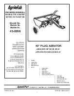 Предварительный просмотр 1 страницы Agri-Fab 45-0298 Owner'S Manual