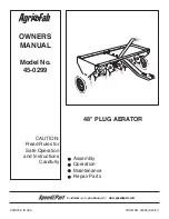 Agri-Fab 45-0299 Owner'S Manual preview