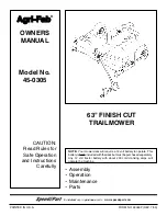 Предварительный просмотр 1 страницы Agri-Fab 45-0305 Owner'S Manual