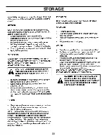 Предварительный просмотр 22 страницы Agri-Fab 45-0305 Owner'S Manual