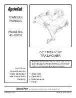 Предварительный просмотр 1 страницы Agri-Fab 45-03052 Owner'S Manual