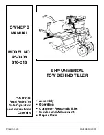 Agri-Fab 45-0308 Owner'S Manual предпросмотр