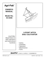 Предварительный просмотр 1 страницы Agri-Fab 45-0356 Owner'S Manual