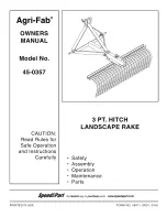 Предварительный просмотр 1 страницы Agri-Fab 45-0357 Owner'S Manual