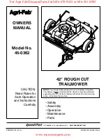 Предварительный просмотр 1 страницы Agri-Fab 45-0362 Owner'S Manual