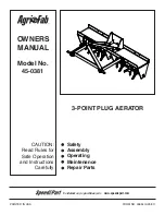 Preview for 1 page of Agri-Fab 45-0381 Owner'S Manual