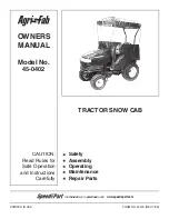 Preview for 2 page of Agri-Fab 45-0402 Owner'S Manual