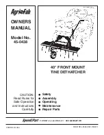 Предварительный просмотр 2 страницы Agri-Fab 45-0438 Owner'S Manual