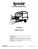 Предварительный просмотр 1 страницы Agri-Fab 45-0540 Manual