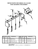 Предварительный просмотр 1 страницы Agri-Fab Box Scraper 45-0358 Repair Parts