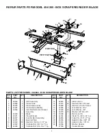 Agri-Fab Box Scraper/Grader Blade 45-0265 Parts List предпросмотр