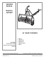 Agri-Fab LST42F Owner'S Manual preview