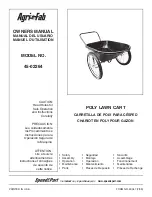 Preview for 1 page of Agri-Fab Poly Lawn Cart 45-02264 Owner'S Manual