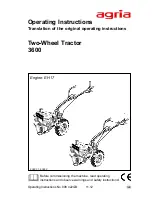 Preview for 1 page of Agria 3600 Operating Instructions Manual