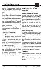 Preview for 12 page of Agria 3900 Operating Instructions Manual