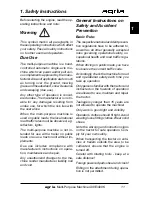 Preview for 11 page of Agria 400E Operating Instructions Manual