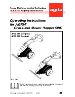 Preview for 1 page of Agria 5000 Operating Instructions Manual