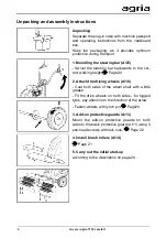 Preview for 8 page of Agria 7100 comfort Operating Instructions Manual