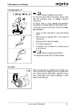 Preview for 33 page of Agria 7100 comfort Operating Instructions Manual