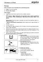 Preview for 41 page of Agria 7100 comfort Operating Instructions Manual