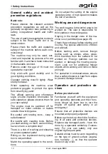 Preview for 10 page of Agria 8000 Translation Of The Original Operating Instructions