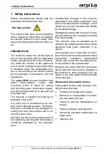 Preview for 8 page of Agria 9600-112 Translation Of The Original Operating Instructions