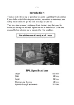 Agria Hydrasplitter TPL Manual preview