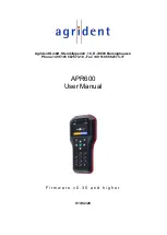 Agrident APR600 User Manual предпросмотр