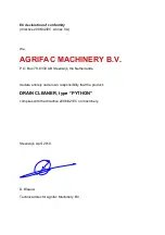 Preview for 5 page of agrifac PYTHON Manual