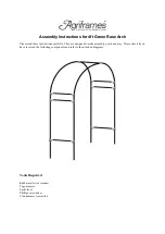 Preview for 1 page of Agriframes 4ft Green Rose Arch Assembly Instructions