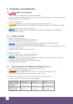 Preview for 8 page of Agrilight AGRILED pro 16 User And Assembly Manual