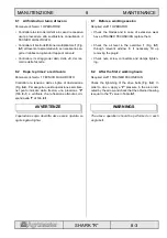 Preview for 61 page of AGRIMASTER SHARK R 480 Use And Maintenance Manual