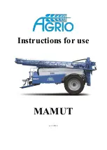 Agrio Mamut 21 Instructions For Use Manual preview