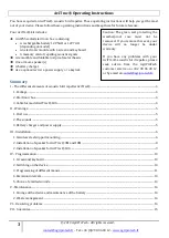 Preview for 3 page of AgriProTech AviTrac Operating Instructions Manual