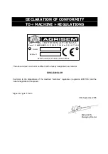 Предварительный просмотр 5 страницы Agrisem Classic DISC-O-MULCH User Manual And  Spare Parts List