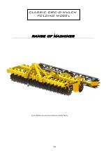 Предварительный просмотр 23 страницы Agrisem Classic DISC-O-MULCH User Manual And  Spare Parts List