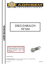 Agrisem DISC-O-MULCH 10m User Manual предпросмотр